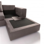 ΚΑΝΑΠΕΣ ΓΩΝΙΑ ΜΕ ΑΛΕΚΙΑΣΤΟ/ΑΔΙΑΒΡΟΧΟ ΥΦΑΣΜΑ 241x165  BERLIN