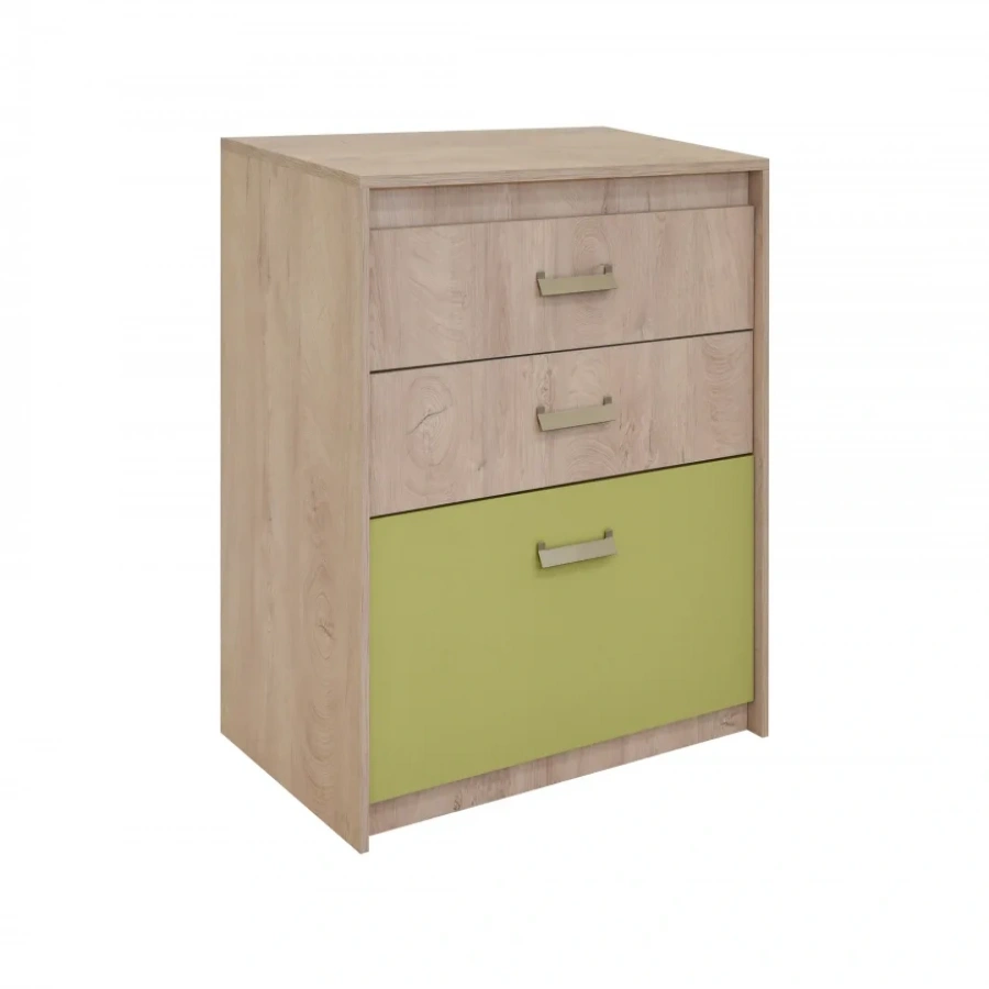 Συρταριέρα με 3 συρτάρια Kinder 3F Πράσινη - 640718