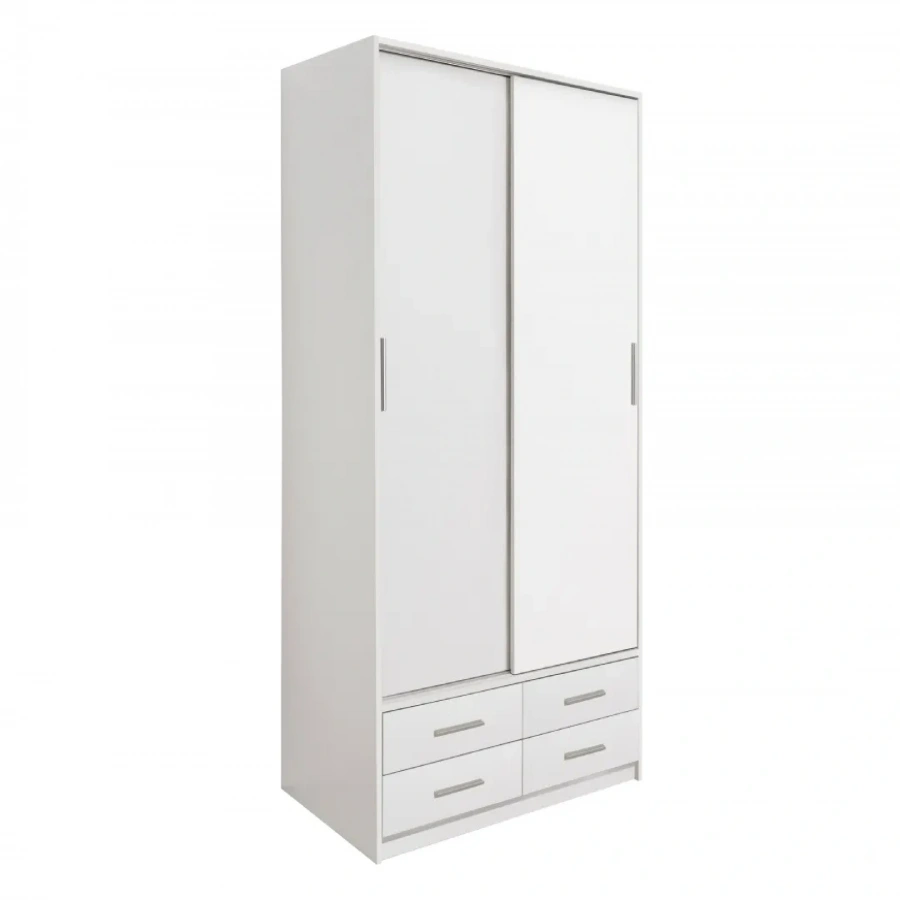 ZEVS Συρόμενη ντουλάπα λευκό - 660109